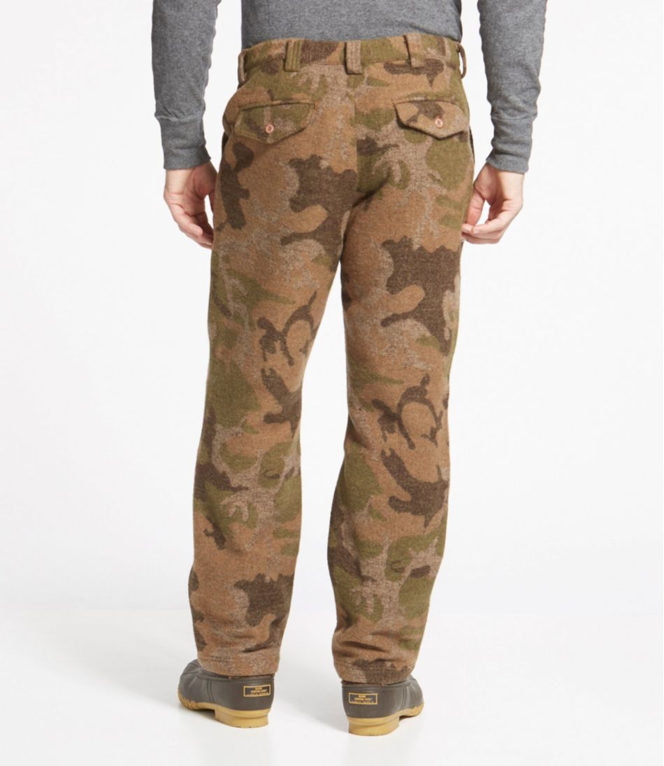 Men's Maine Guide Wool Pants with PrimaLoft, Camouflage - L.L.Bean Value