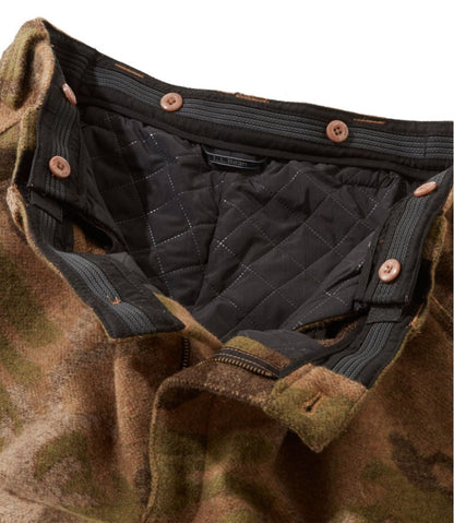 Men's Maine Guide Wool Pants with PrimaLoft, Camouflage - L.L.Bean Value