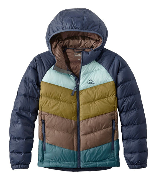 Kids' Ultralight 650 Down Jacket, Colorblock - L.L.Bean Latest
