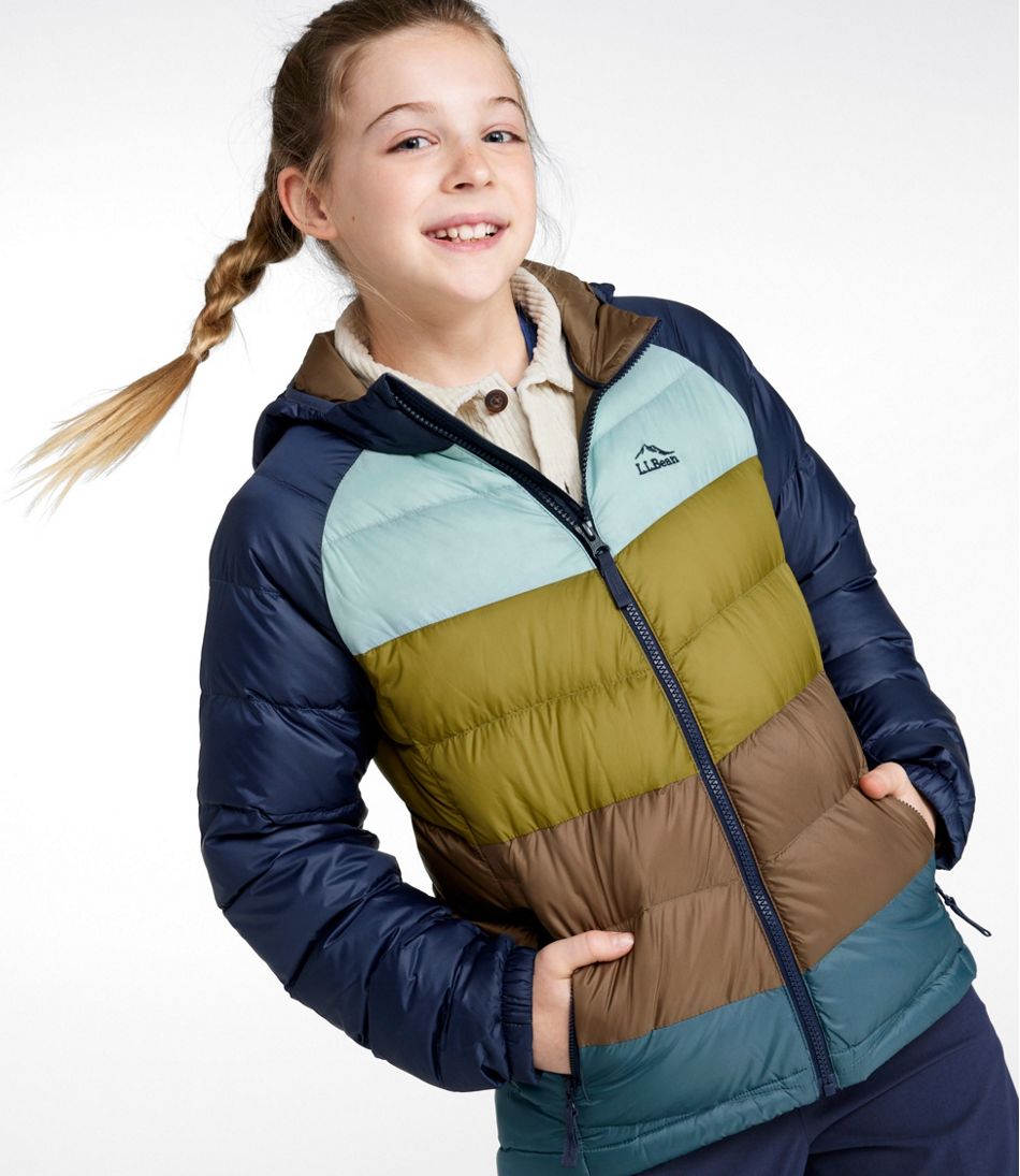 Kids' Ultralight 650 Down Jacket, Colorblock - L.L.Bean Latest