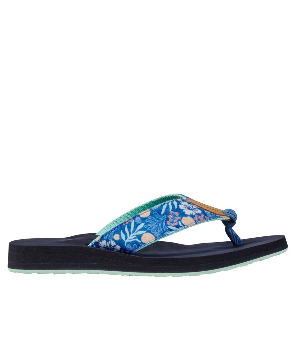 Women's Maine Isle Flip-Flops, Woven Print - L.L.Bean Popular
