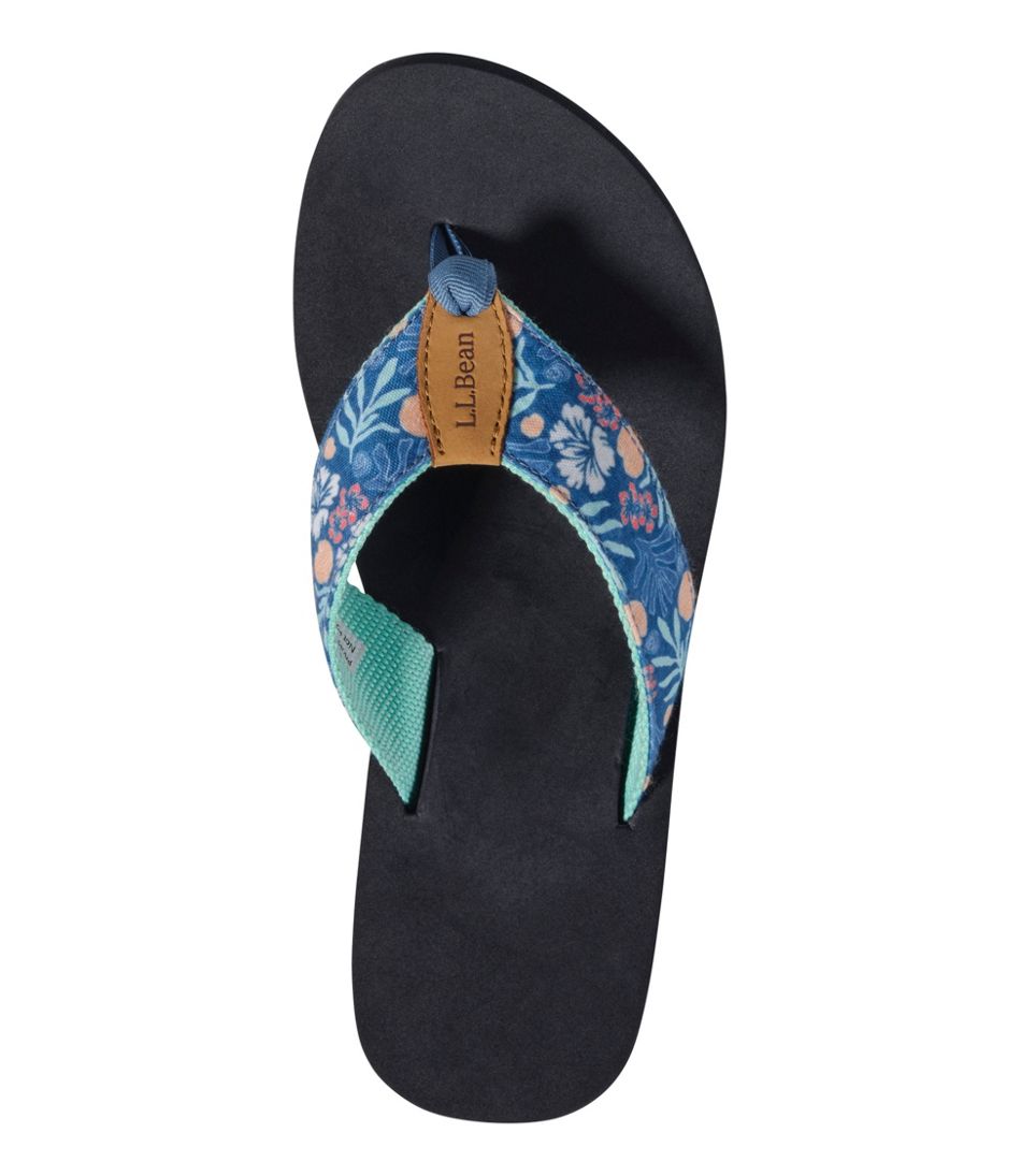 Women's Maine Isle Flip-Flops, Woven Print - L.L.Bean Popular
