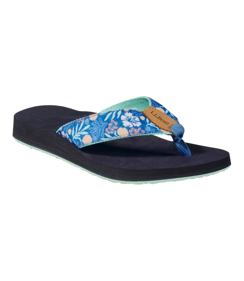 Women's Maine Isle Flip-Flops, Woven Print - L.L.Bean Popular