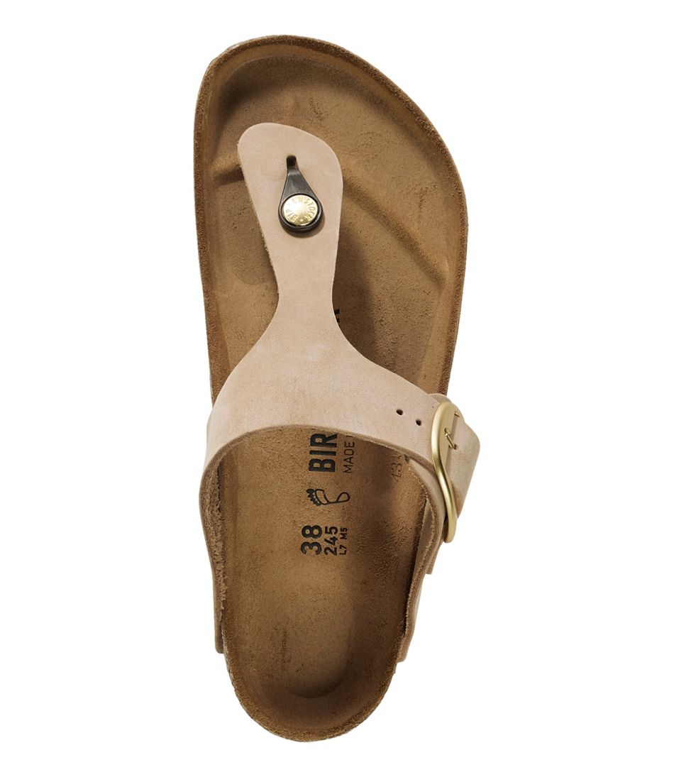Women's Birkenstock Big Buckle Gizeh Sandals, Nubuck - L.L.Bean Featured