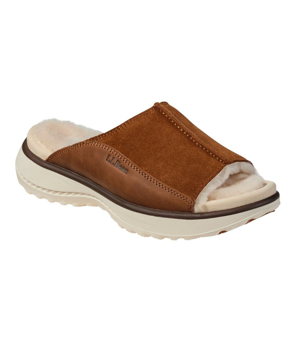 Women's Freeport Slides, Shearling-Lined - L.L.Bean Exclusive