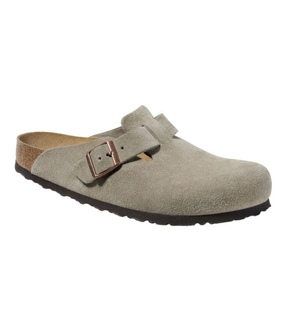 Men's Birkenstock Soft Footbed Boston Clogs, Suede - L.L.Bean Great Value