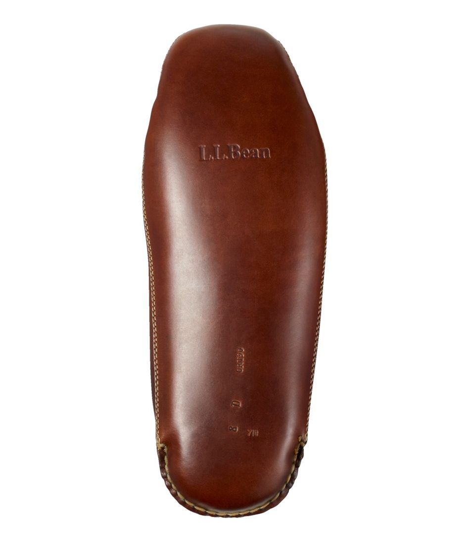 Men's Leather Double-Sole Slippers, Shearling-Lined - L.L.Bean Signature