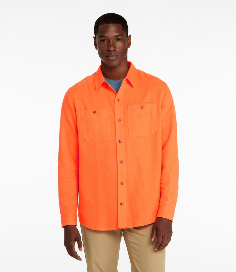 Men's Double L Field Shirt, Hunter Orange - L.L.Bean New