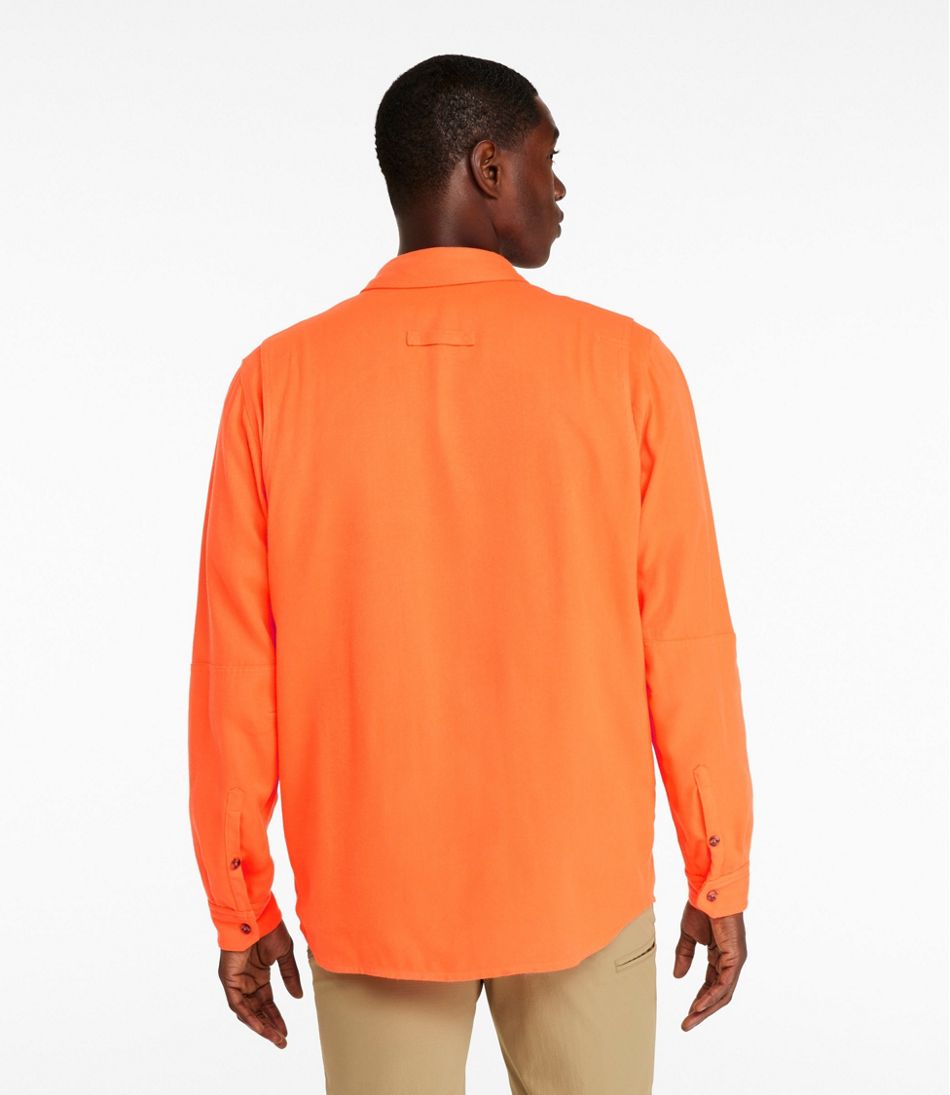 Men's Double L Field Shirt, Hunter Orange - L.L.Bean New