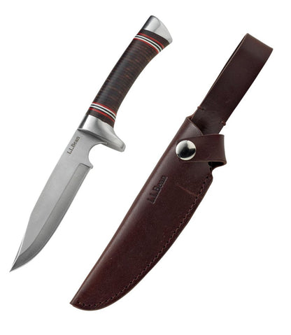 L.L.Bean Stacked Leather Hunting Knife - L.L.Bean Top Pick