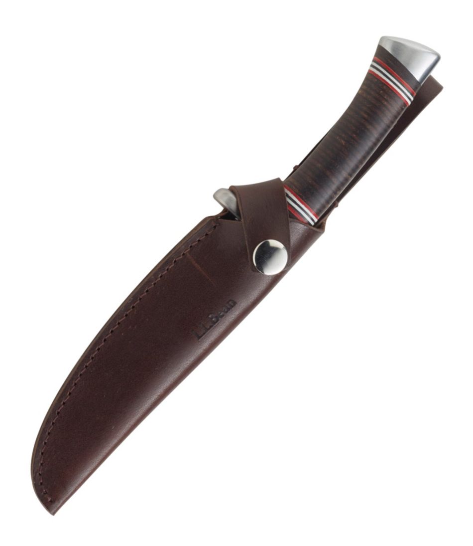 L.L.Bean Stacked Leather Hunting Knife - L.L.Bean Top Pick