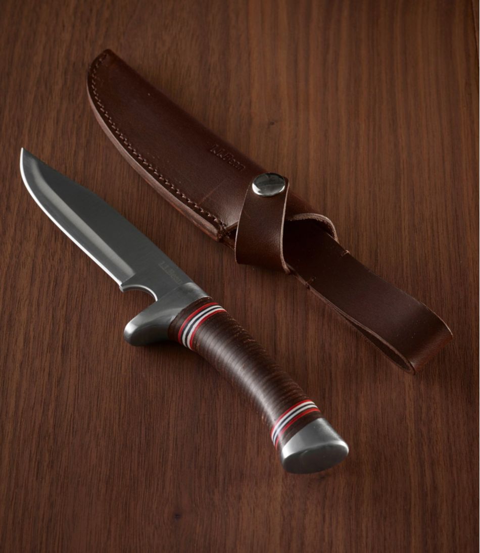 L.L.Bean Stacked Leather Hunting Knife - L.L.Bean Top Pick