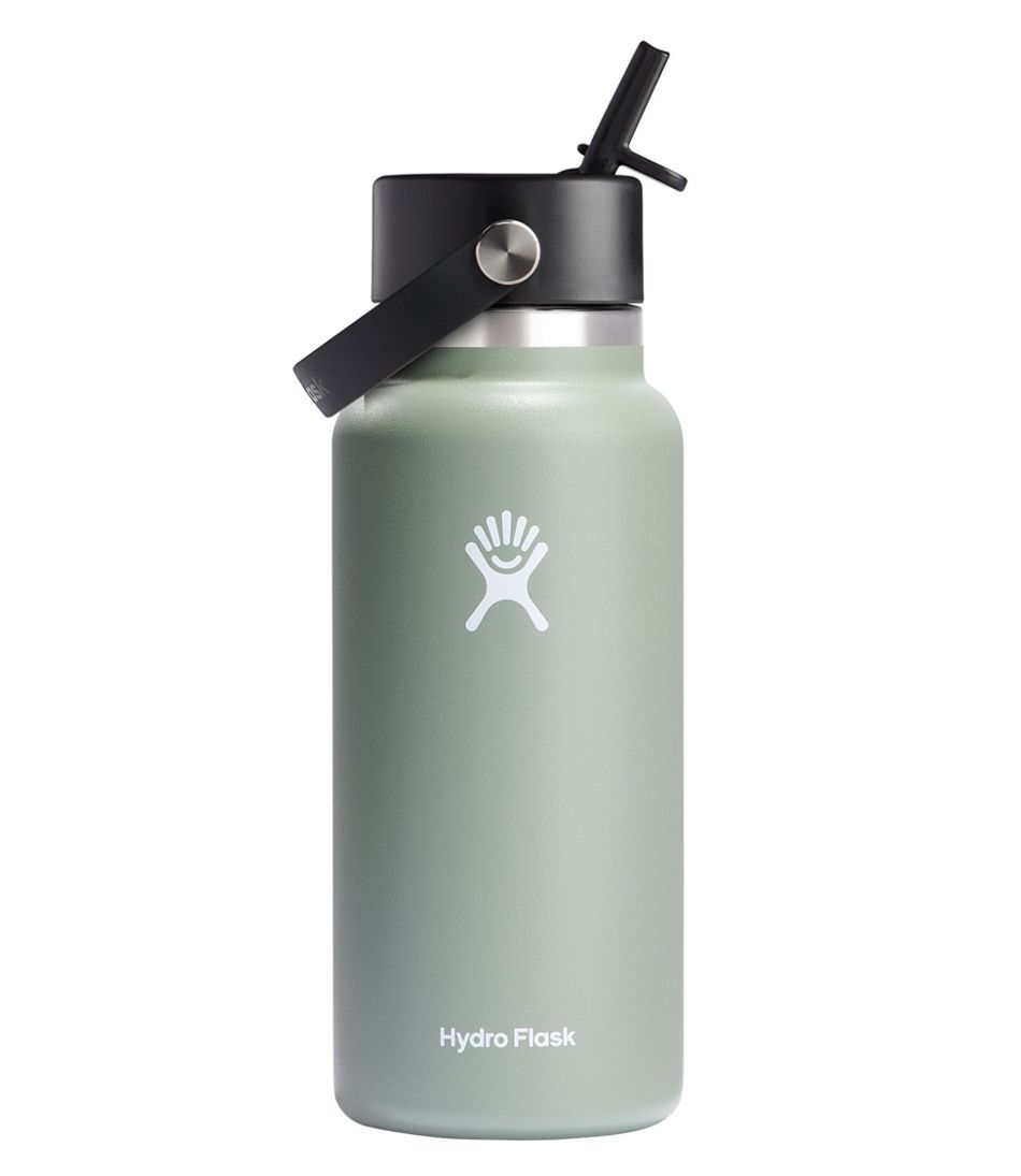 Hydro Flask Wide Mouth Water Bottle with Flex Straw Cap, 32 oz. - L.L.Bean Recommended