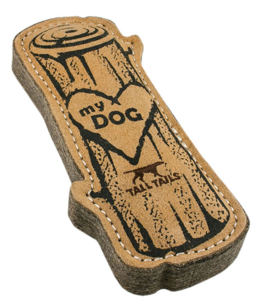 Natural Leather & Wool Love My Dog Log Dog Toy - L.L.Bean Customer Favorite