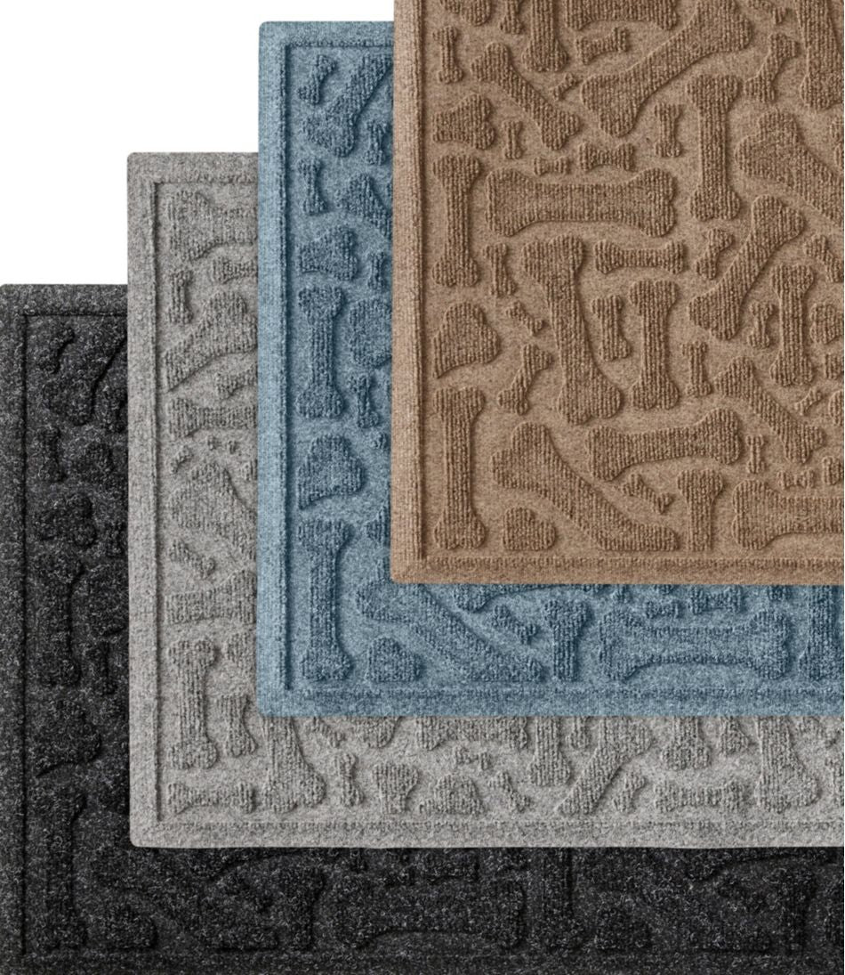 Recycled Waterhog Wide Doormat, Scattered Bones - L.L.Bean New