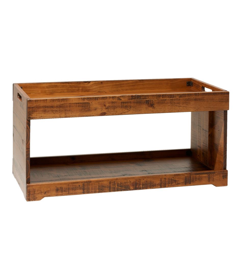 Rustic Wooden Two Tier Boot Tray - L.L.Bean Premium