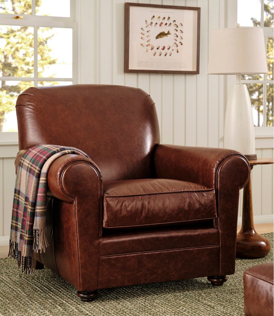 Bean's Leather Lodge Chair - L.L.Bean New