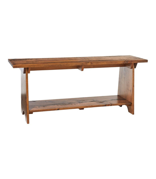 Rustic Wooden Mudroom Bench, Large - L.L.Bean Recommended