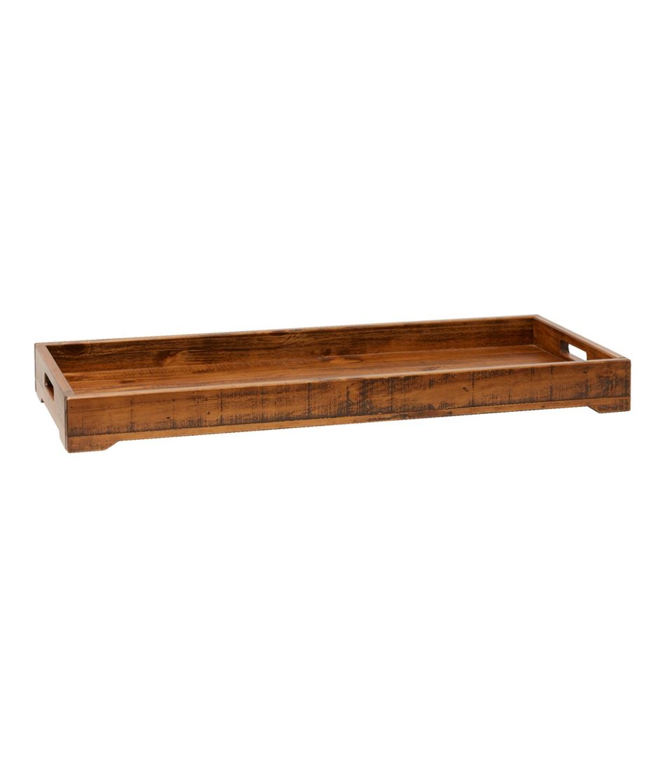 Rustic Wooden Boot Tray - L.L.Bean Signature