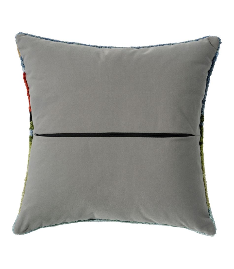 Indoor/Outdoor Hooked Pillow, Dogs in Canoe - L.L.Bean Great Value