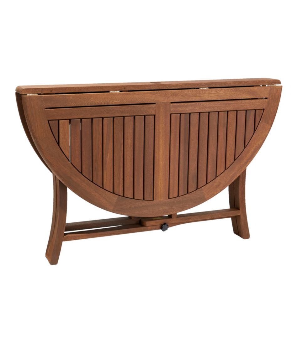 Eucalyptus Folding Table, Round - L.L.Bean Trusted