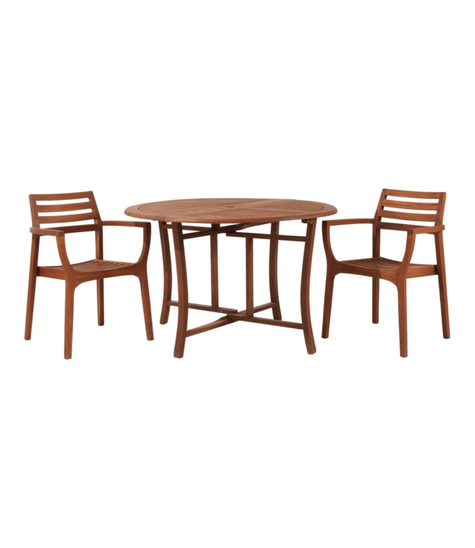 Eucalyptus Folding Table, Round - L.L.Bean Trusted