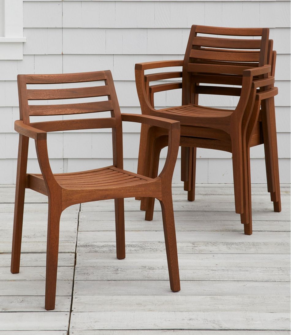 Eucalyptus Stacking Chairs, Set of Four - L.L.Bean Featured