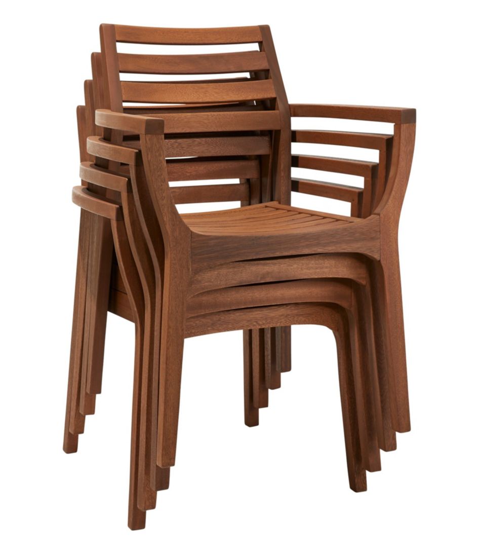Eucalyptus Stacking Chairs, Set of Four - L.L.Bean Featured