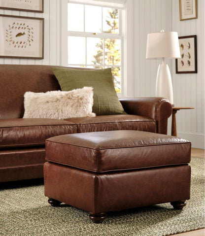 Bean's Leather Lodge Ottoman - L.L.Bean Trending
