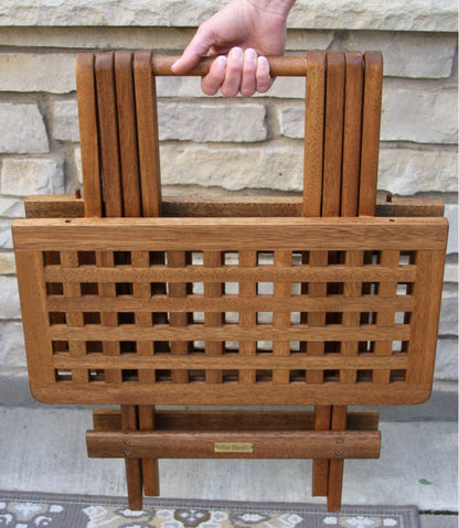 Eucalyptus Folding Side Table - L.L.Bean Signature