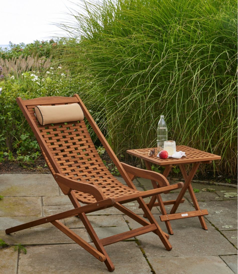 Eucalyptus Folding Side Table - L.L.Bean Signature