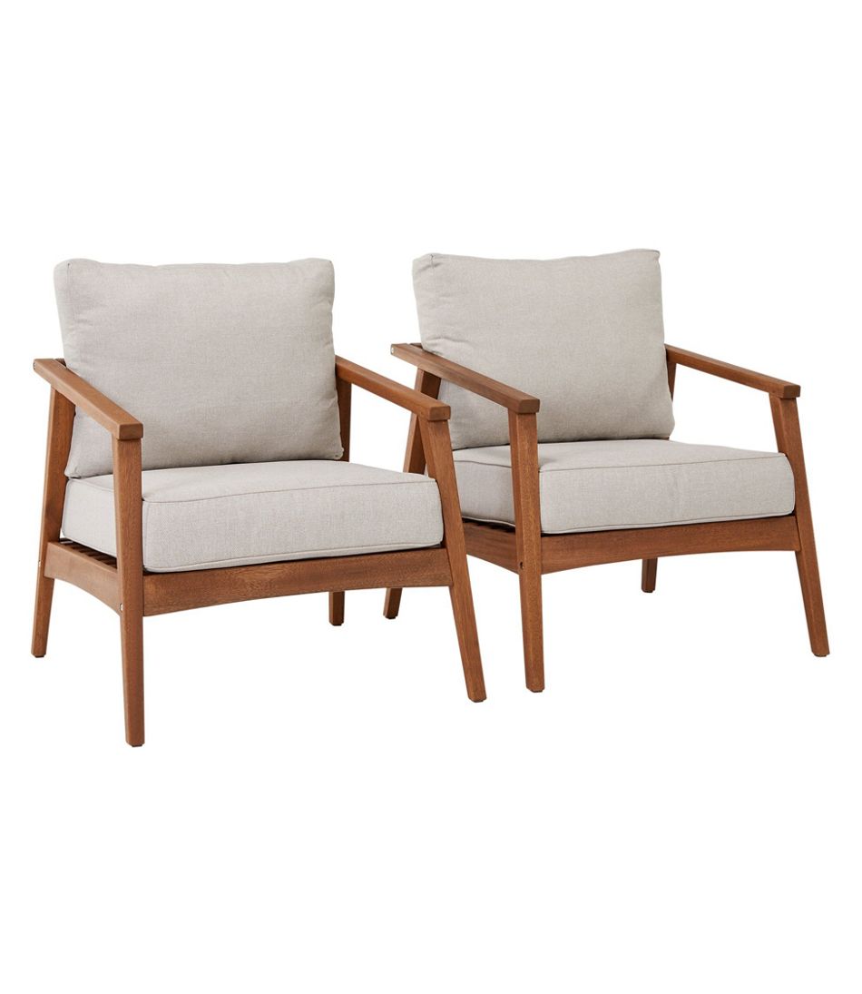 Eucalyptus Patio Chair, Set of Two - L.L.Bean Great Value