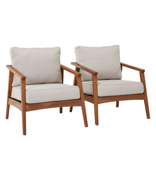 Eucalyptus Patio Chair, Set of Two - L.L.Bean Great Value
