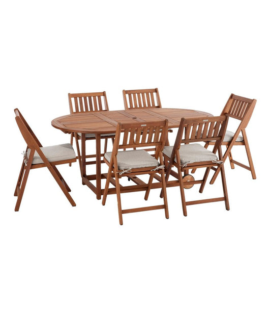 Eucalyptus Storage 7-Piece Dining Set - L.L.Bean Customer Favorite