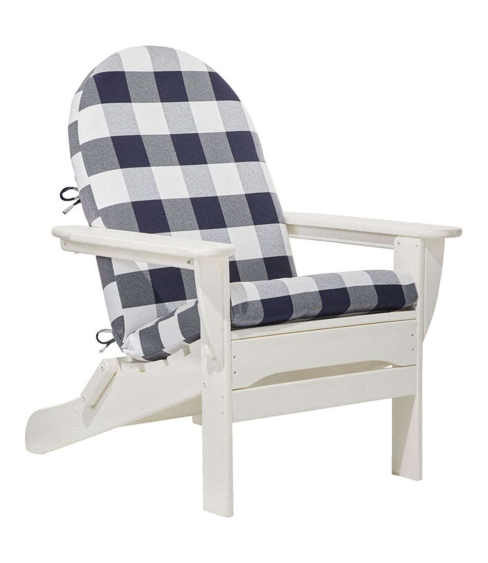Adirondack Chair Seat and Back Cushion, Buffalo Plaid - L.L.Bean Great Value