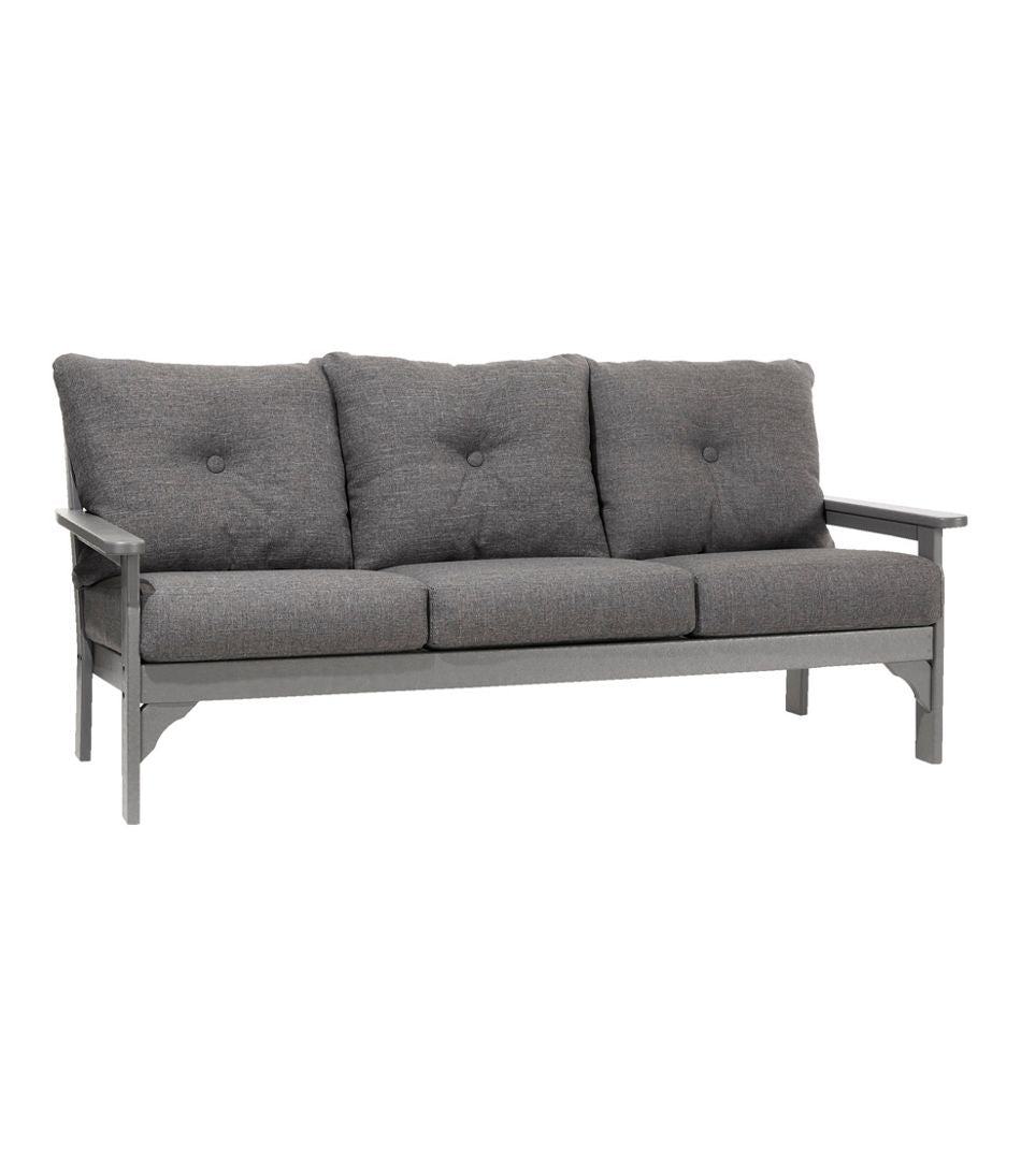 All-Weather Patio Sofa with Textured Cushion, Slate Gray - L.L.Bean Premium