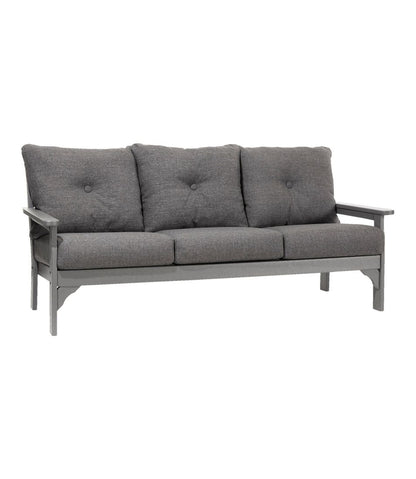 All-Weather Patio Sofa with Textured Cushion, Slate Gray - L.L.Bean Premium