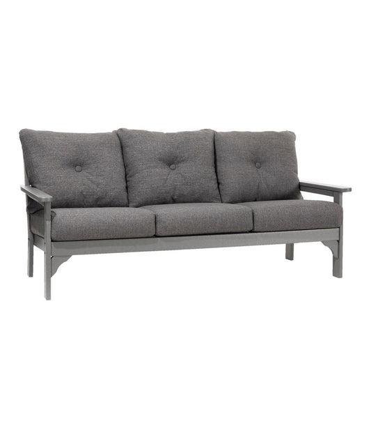 All-Weather Patio Sofa with Textured Cushion, Slate Gray - L.L.Bean Premium