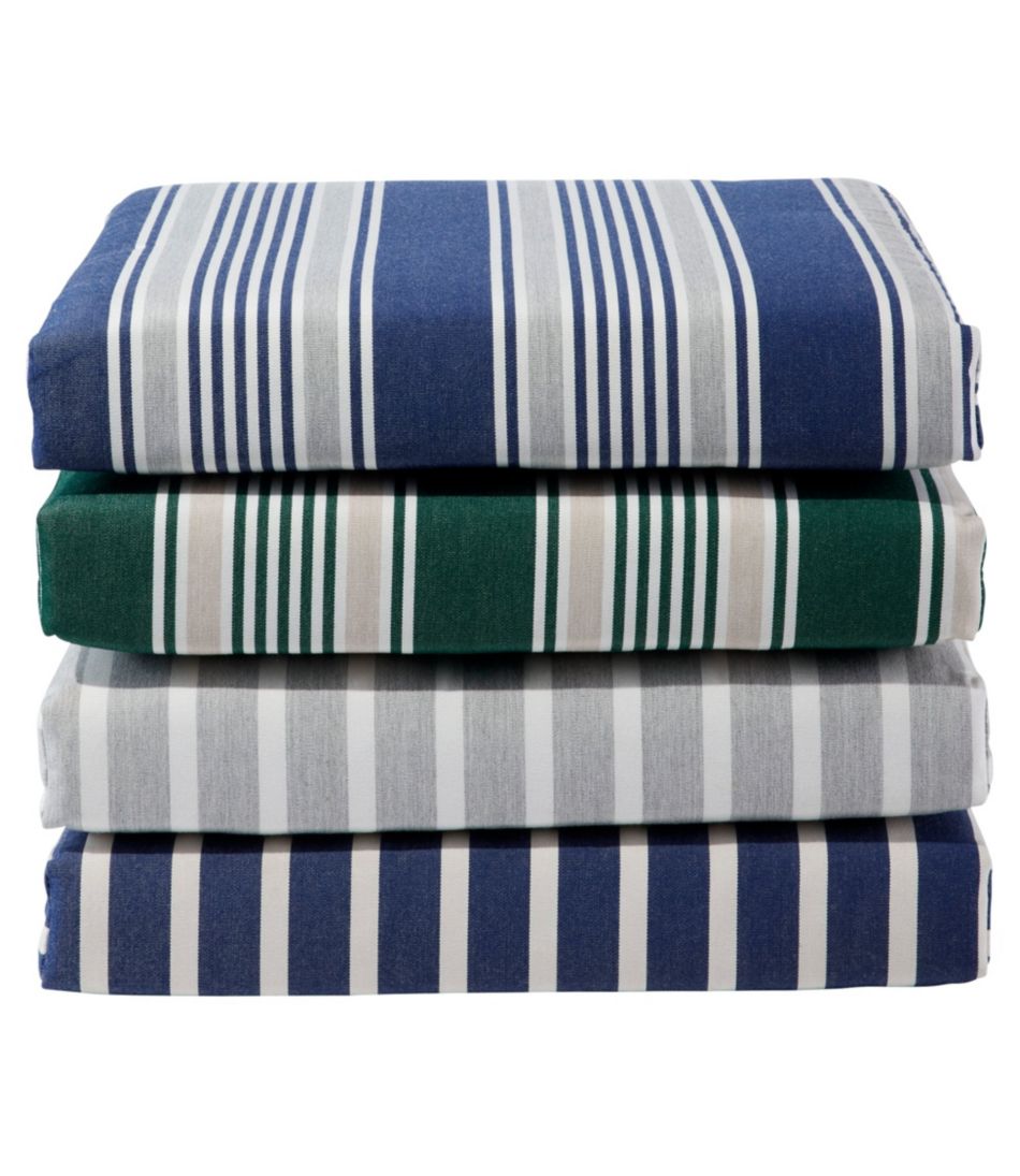 Casco Bay Cushion for All-Weather Armless/Folding Chair, Stripe - L.L.Bean Great Value