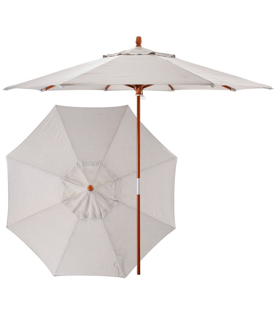 Sunbrella Market Umbrella, Wood - L.L.Bean Quality