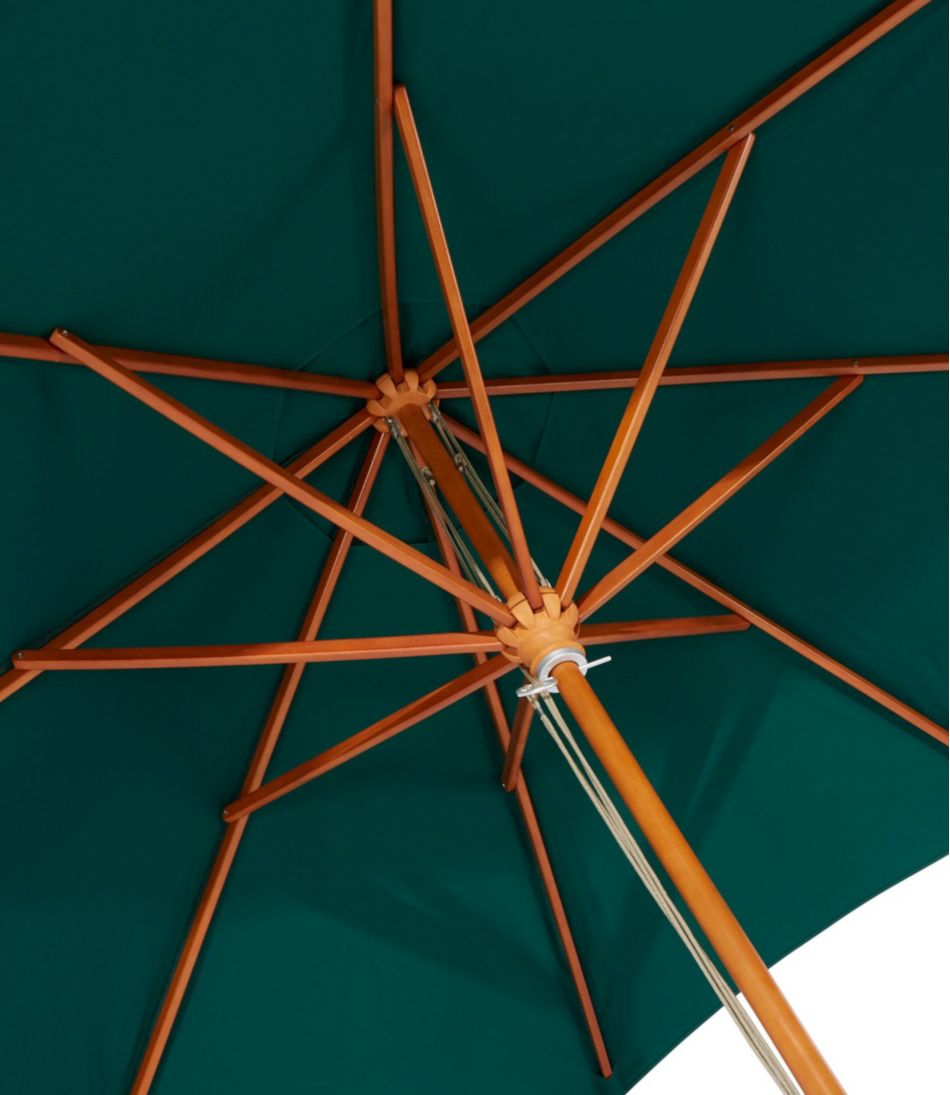 Sunbrella Market Umbrella, Wood - L.L.Bean Quality