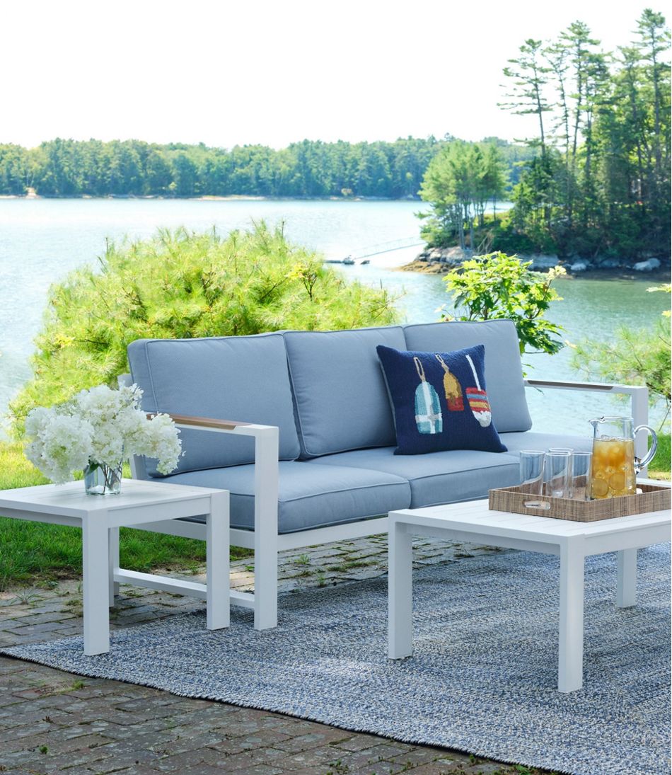 White Aluminum Deep Seating Side Table - L.L.Bean Best Seller