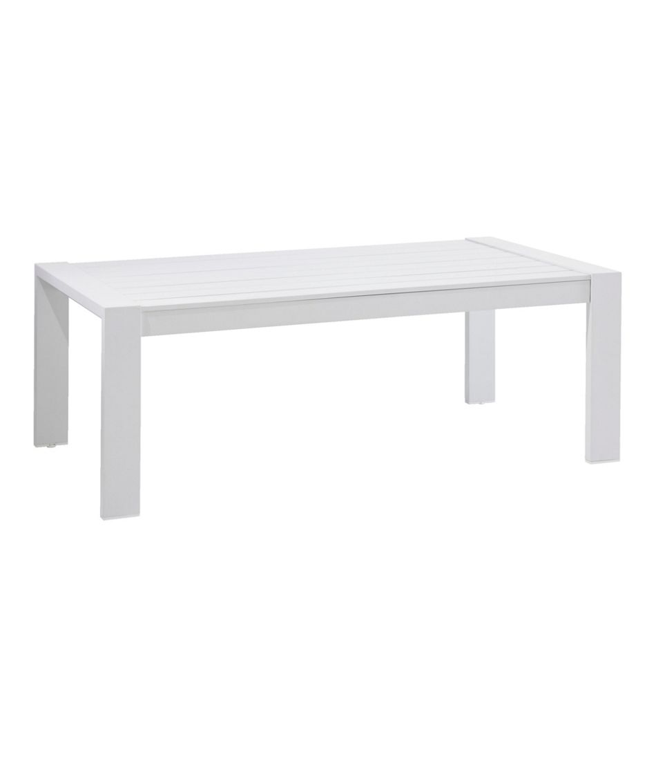White Aluminum Deep Seating Coffee Table - L.L.Bean Recommended