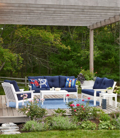 All-Weather Patio Sofa with Textured Cushions - L.L.Bean Everyday