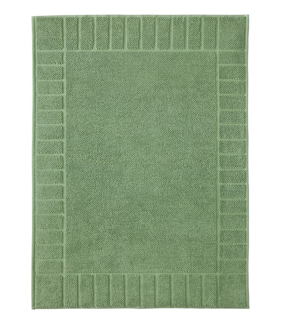 Organic Cotton Textured Bordered Bath Mat - L.L.Bean Recommended