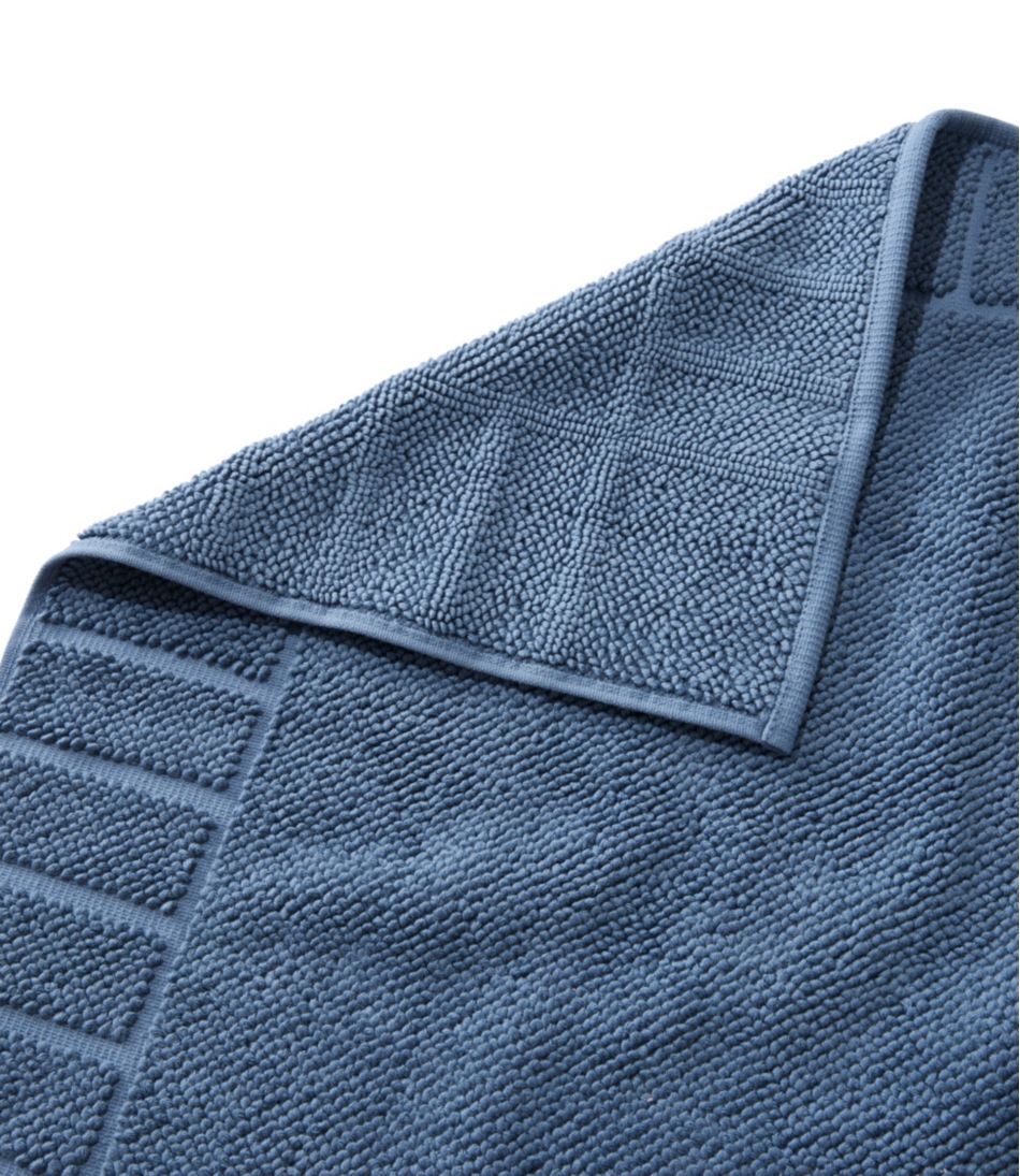 Organic Cotton Textured Bordered Bath Mat - L.L.Bean Recommended