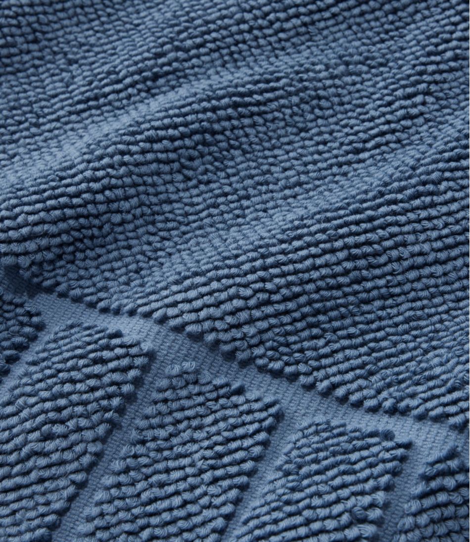 Organic Cotton Textured Bordered Bath Mat - L.L.Bean Recommended