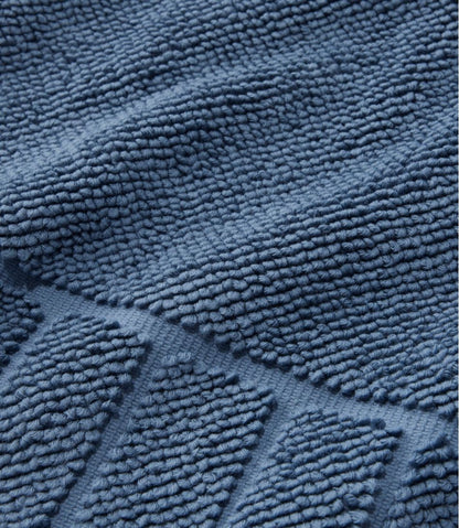Organic Cotton Textured Bordered Bath Mat - L.L.Bean Recommended