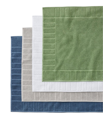 Organic Cotton Textured Bordered Bath Mat - L.L.Bean Recommended