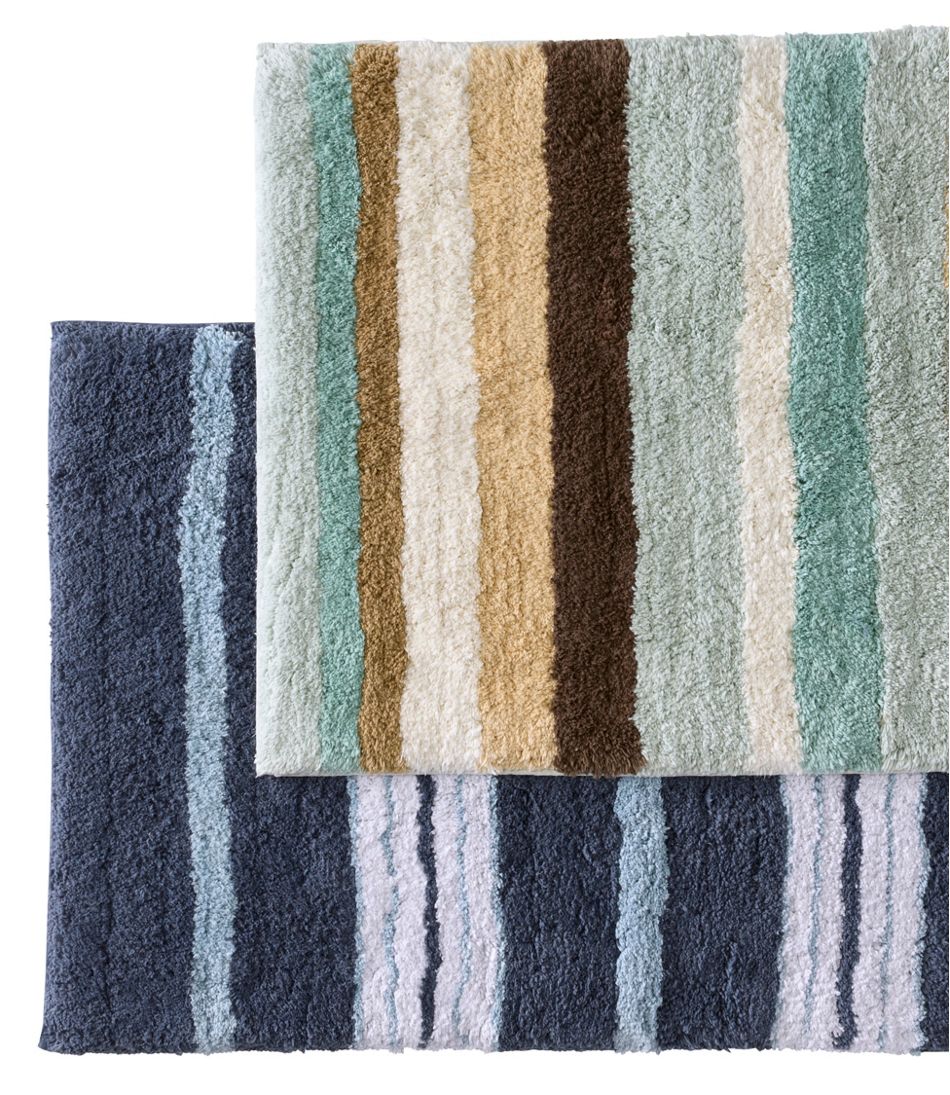 Premium Cotton Bath Mat, Multistripe - L.L.Bean Latest
